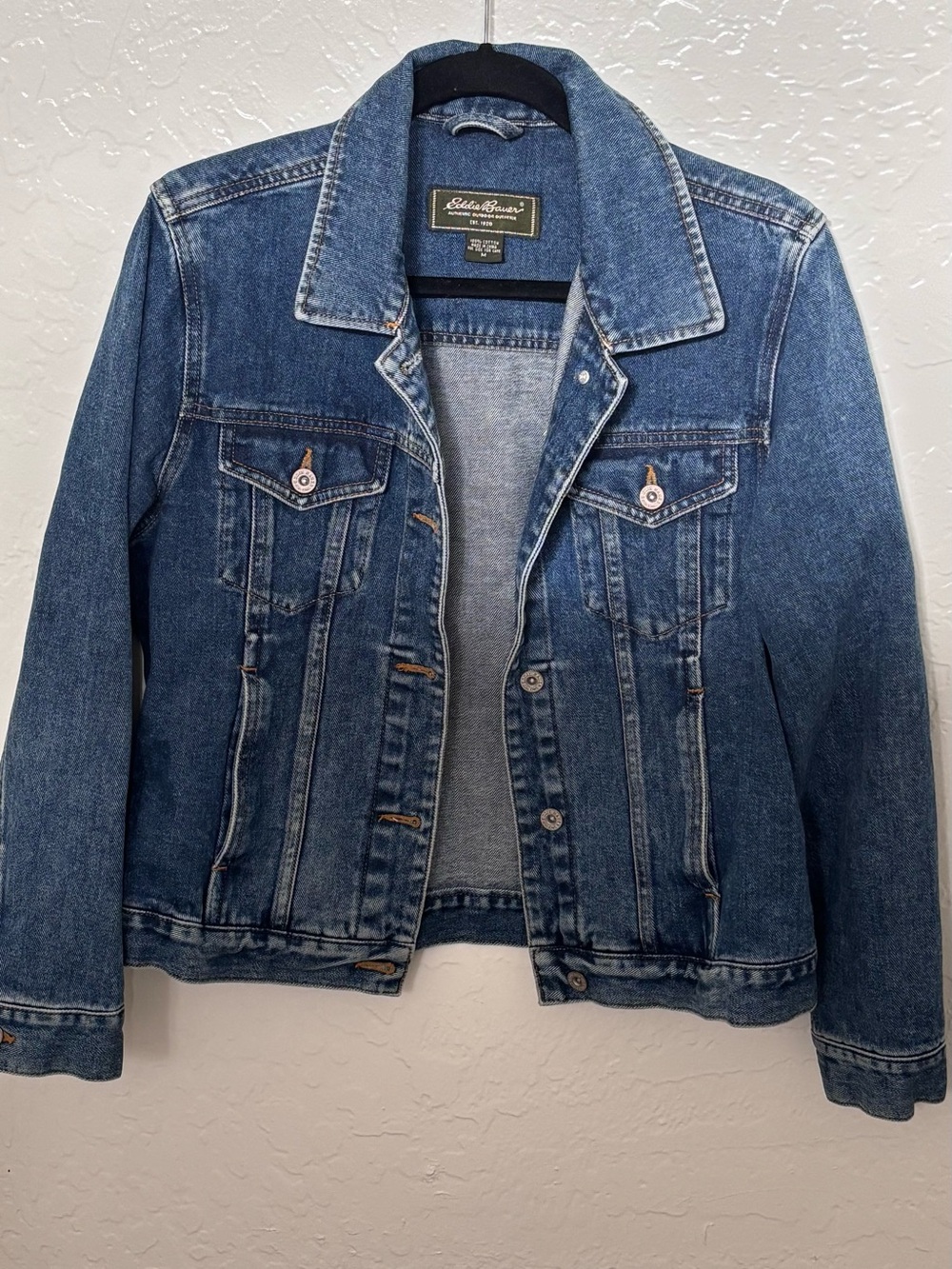 Eddie Bauer Medium Blue Denim Shirt Jacket